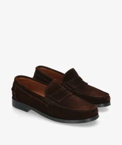 Zapatos de vestir Traveris 93000 en serraje marrón