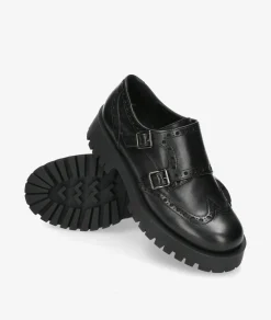 Zapatos inglés EVA PARIS 27906 en negro