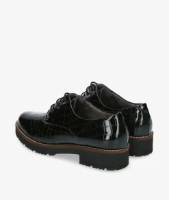 Zapatos inglés Pitillos 10771 en charol negro